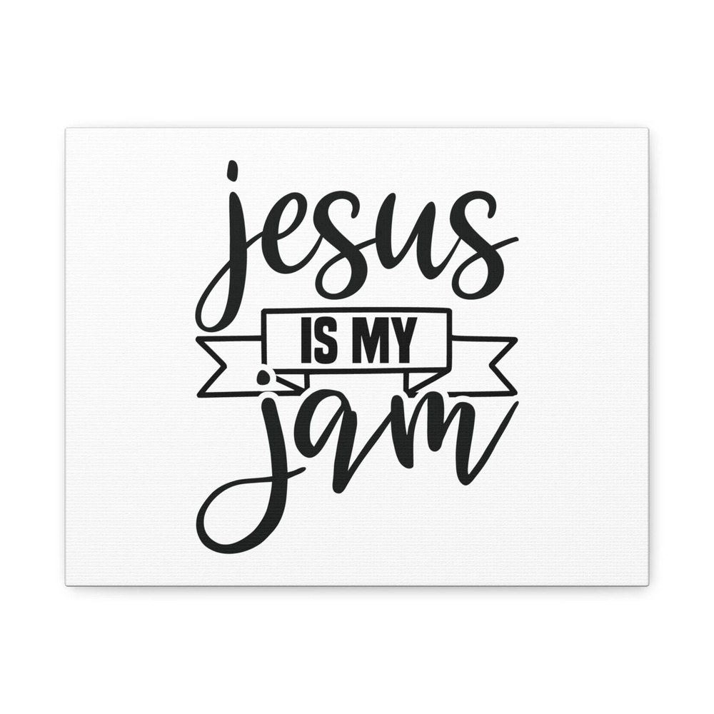 Scripture Canvas Jesus Is My Jam Psalm 27:12 Christian Wall Art Bible Verse